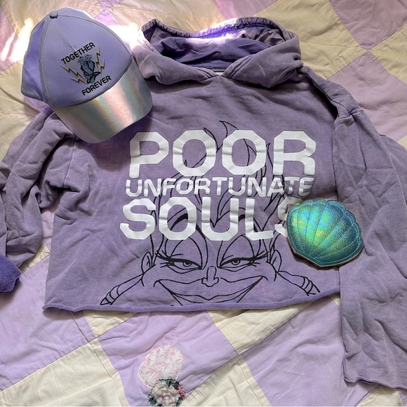 Disney Ursula Cropped Hoodie - Picture 1 of 5